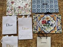 Пакет подарочный Chanel, Dior, DG