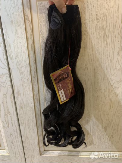 Хвост шиньон на ленте