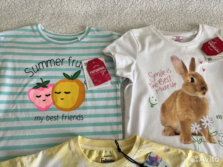 Вещи новые пакетом 110 на девочку