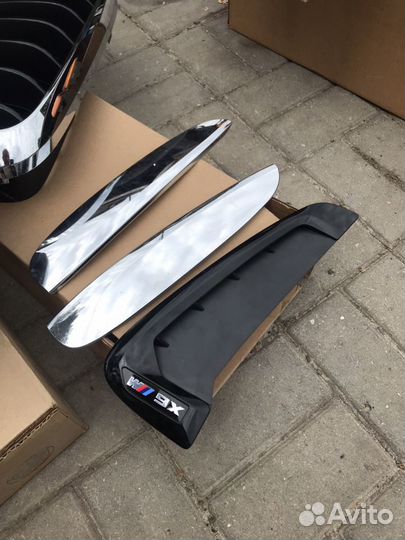 Диффузор заднего бампера бмв x6F16 d3 Ноздри f15,f