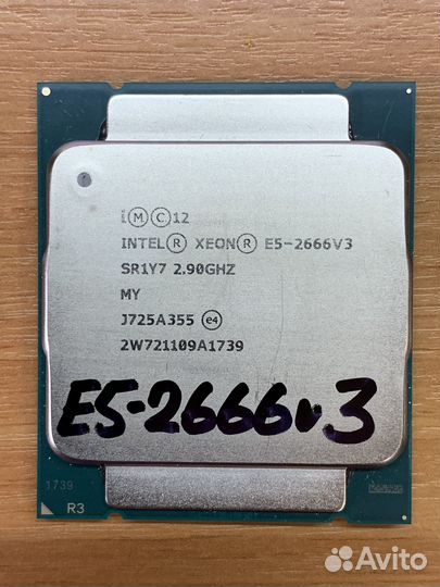 Процессор 2011-3 Xeon E5-2666v3 2.9-3.5GHz 10яд/20