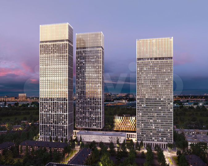 3-к. квартира, 85,8 м², 22/55 эт.