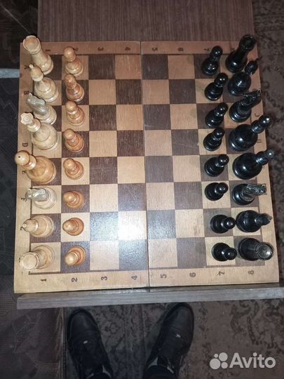 Шахматы советские, деревянные