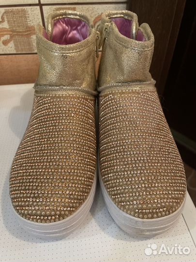 Угги полусапожки ботинки skechers 34