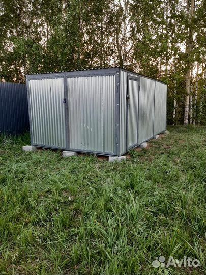 Гараж-пенал Хозблок из металлопрофиля