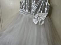 Нарядное платье с пайетками 110см