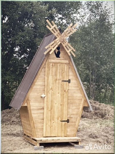Уличный туалет деревянный VAP