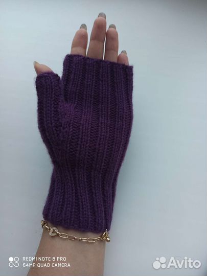 Перчатки митенки, вязание на заказ