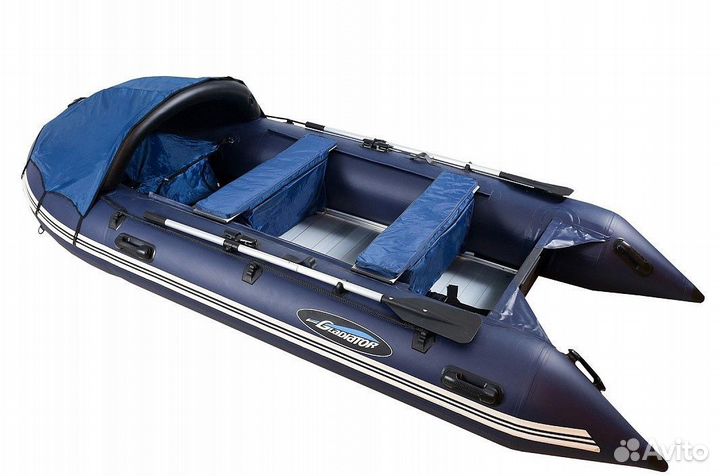 Надувная лодка gladiator C370AL темно-синий