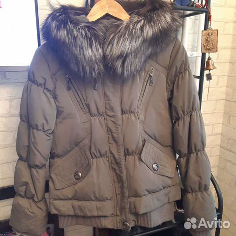 Куртка пуховик женский 46