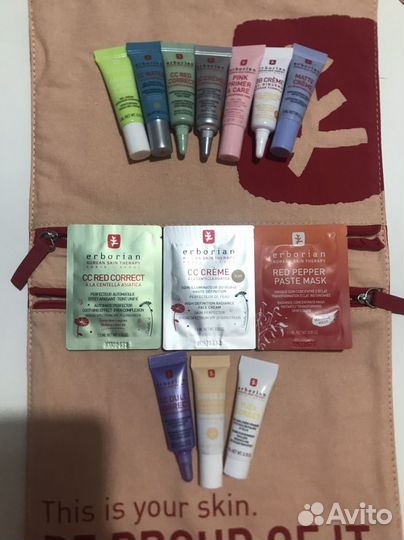 Clinique косметичка и средство для глаз