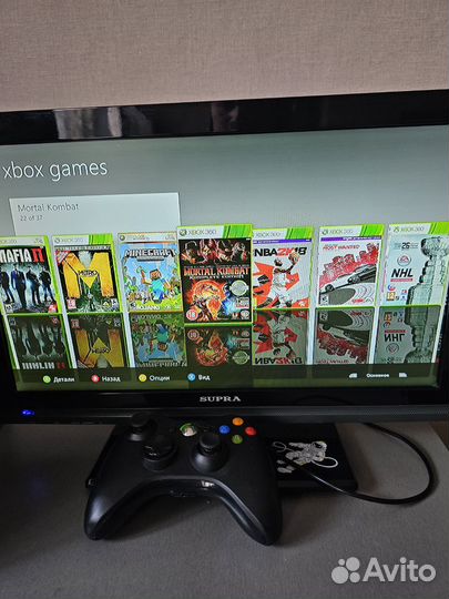 Xbox 360 slim прошитый 250gb 37 игр freeboot