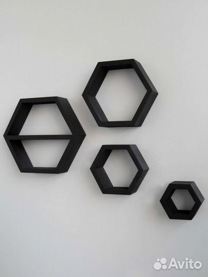 Полки настенные соты