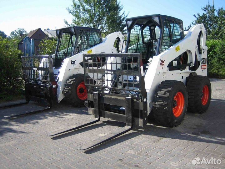 Аренда мини-погрузчика Bobcat S650HF Фреза 61см