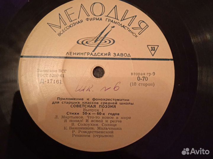 Пластинки СССР