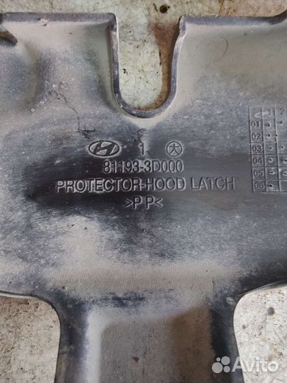 Кожух замка капота Hyundai sonata 4 EF