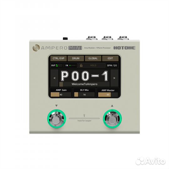 Hotone Ampero Mini гитарные процессоры эффектов