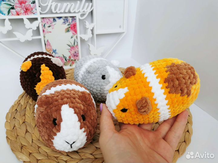 Игрушка Морская Свинка вязанная