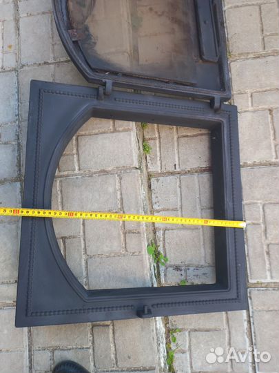 Дверца для печки со стеклом Везувий