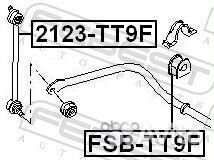 Тяга стабилизатора ford transit 00- 2.0-2.4 пер