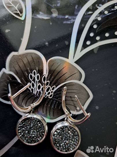 Серьги серебро