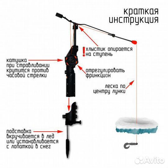Зимняя автоматическая удочка Спутник