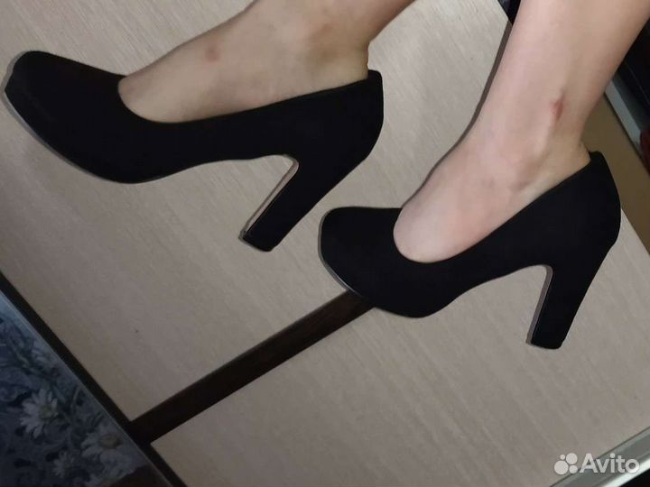 Туфли женские замшевые