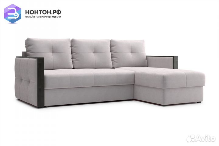 Диван угловой дельфин Инсайд бежевый