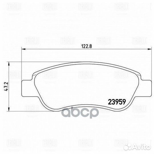 Колодки торм. для а/м Peugeot 107 (05) /Citroen C1