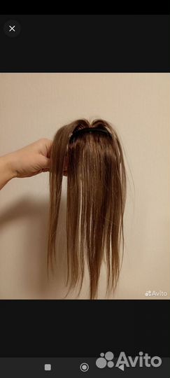 Челка из натуральных волос