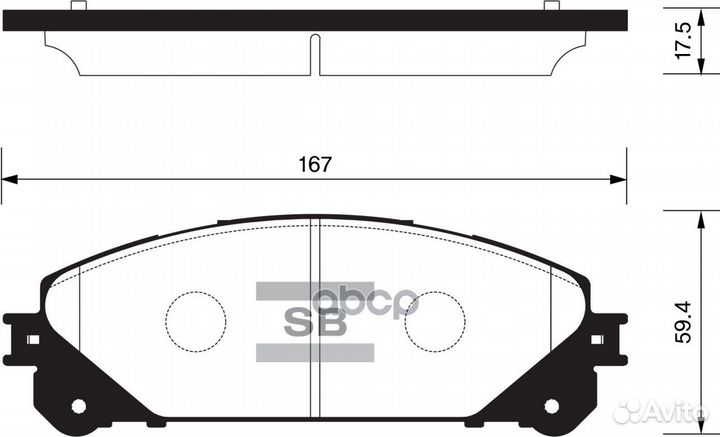 Колодки тормозные дисковые SP2137 Sangsin brake