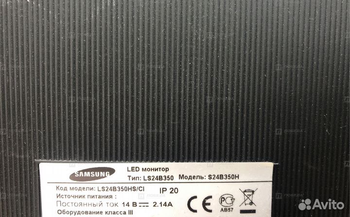 Нс18 Монитор Samsung S24B350H