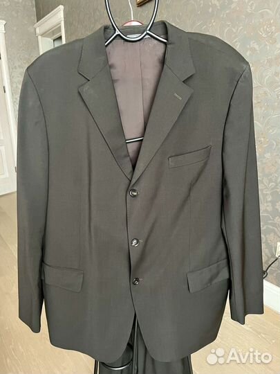 Rene Lezard Мужской костюм 58 Pure New Wool