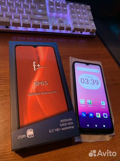 Новый Смартфон fplus SP65 (Gray/Серый, 64Gb+6Gb)