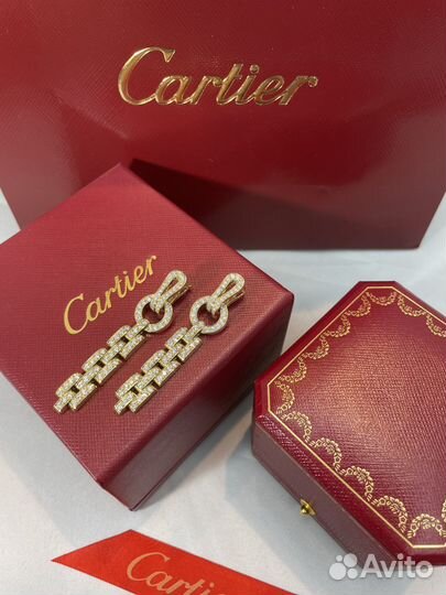 Серьги cartier agrafe