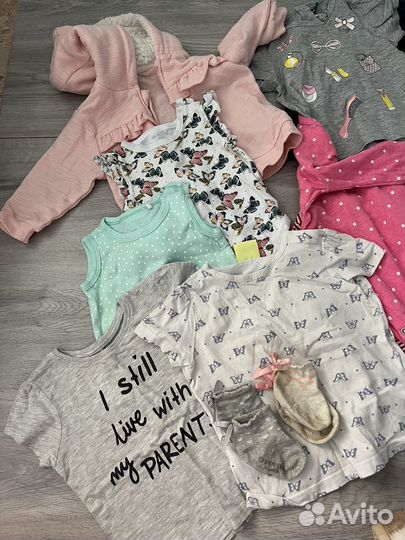 Пакет вещей на девочку 74-80