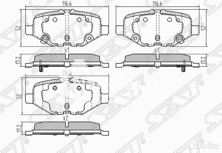 Колодки тормозные зад ford explorer 3/5