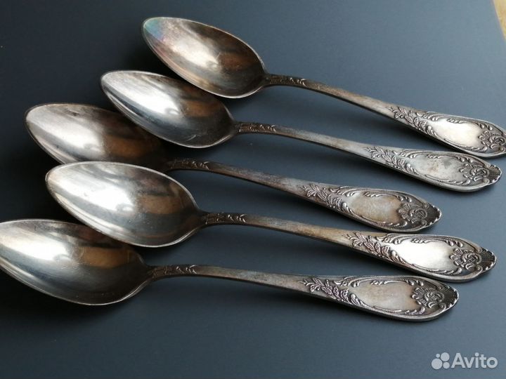 Ложки мельхиор столовые Зиш Мнц СССР