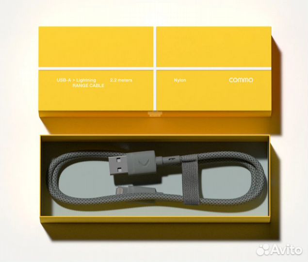 Кабель commo USB-A - Lightning MFI, 2.2 м