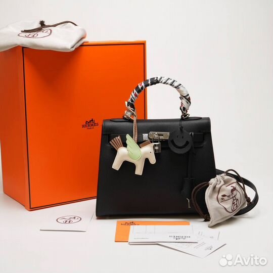 Сумка Hermes kelly натуральная кожа