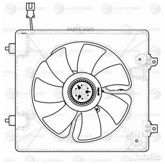 Вентилятор кондиционера Honda CR-V III (06) 2.0i