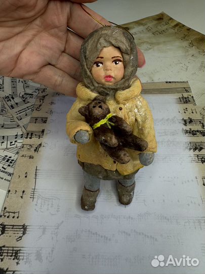 Ватная ёлочная игрушка
