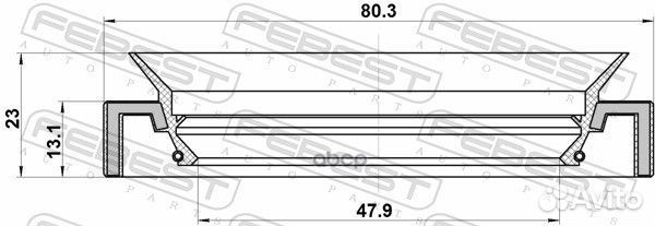 Сальник привода лев. замена 9031150023 Toyota