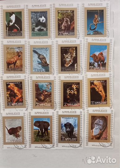 Почтовые марки из коллекции (Флора-Фауна)