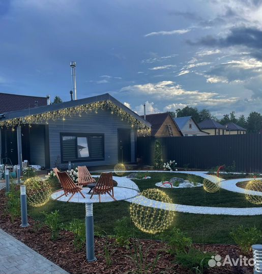 Новогоднее оформление домов, фотозон