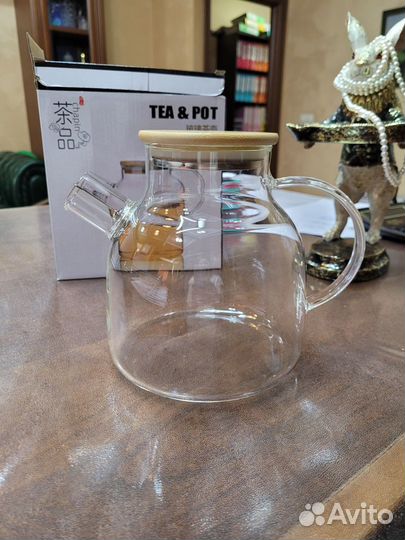 Чайник заварочный 1,5 литр стекло