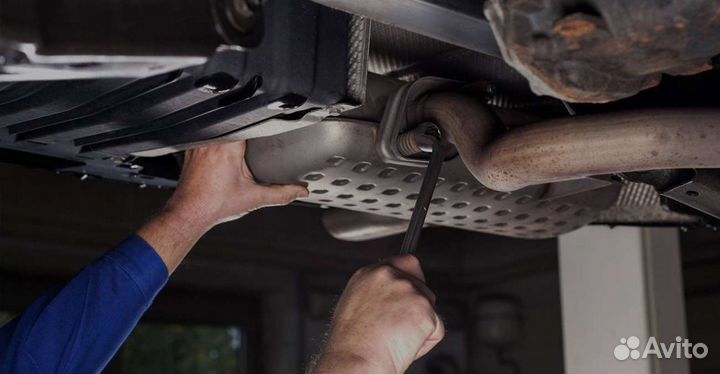 Замена глушителя Kia Cerato I 2003-07