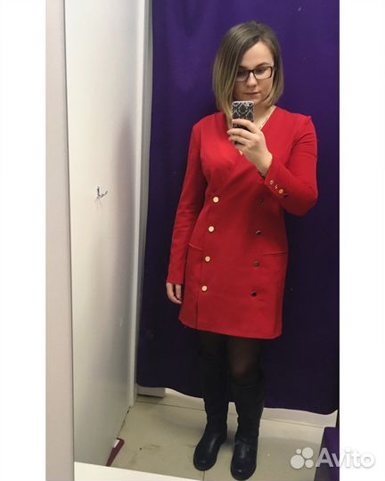 Платье пиджак 46