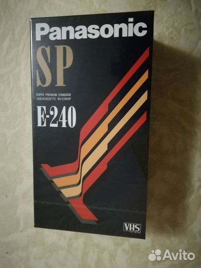 2 шт Видеокассета Panasonic SP E-240 в слюде