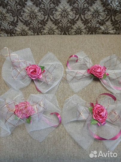 Свадебное украшение на машину